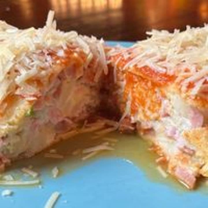 Super panqueca de calabresa